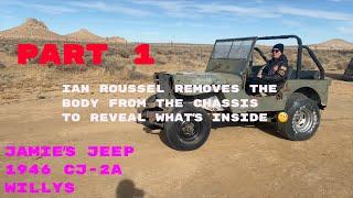 Part 1! 1946 CJ-2a Willys Jeep! Jamie Is Getting Her Wish For A Jeep Build And Restoration 