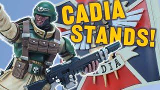 CADIA STANDS!! Warhammer 40k JoyToy Cadian Command Squad Veteran With Regimental Standard Review