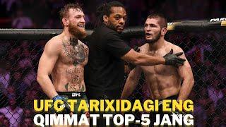 Shunchaki aqlbovar qilmas pullar: UFC tarixidagi eng qimmat top-5 jang haqida