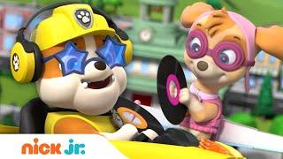 DJ Rubble Saves The Music! w/ PAW Patrol Skye & Chase! | Rubble & Crew