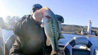 bass fishing Guntersville in mid January 2021