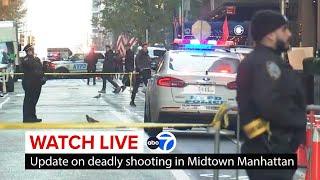 LIVE | Update on deadly shooting of UnitedHealthcare CEO in Midtown Manhattan