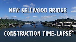 New Sellwood Bridge Construction Time-lapse