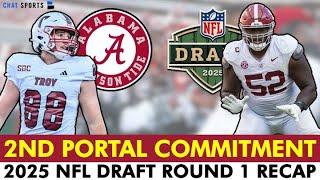 Alabama Football Lands 2nd Transfer Portal Commit + Alabama’s 2025 NFL Draft Round 1 Selections
