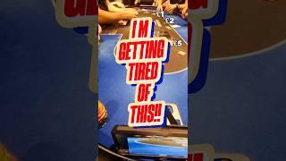 Tired!!! #poker #pokermemes #loss #livecasino #nlh #nlhe #chips #gambling #casino #pokershorts