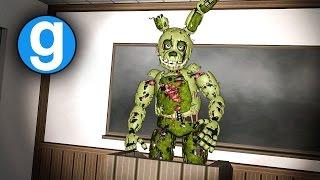 SPRINGTRAP GMOD HIDE AND SEEK AT SCHOOL! | Five Nights at Freddy's Garry's Mod Sandbox Funny Moments