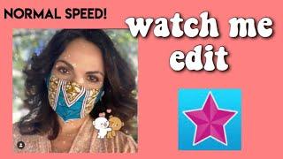 watch me edit on video star! ~ normal speed 