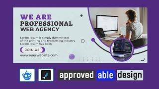 how to create web banner for freepik & graphicriver approved | photoshop tutorial