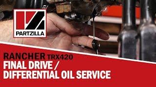 Honda Rancher 420 Rear Differential Oil Change | Honda Rancher Rear Diff Oil Change  | Partzilla.com