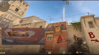 CS2 Mirage Window Smoke Line-up from T-spawn: Simply Jump Throw and No More "Trashcan Squeeze"