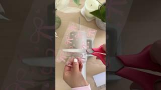 Customizing a costco tumbler#uvdtf #costcofinds #craftygirl #tumbler