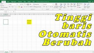 Mengatur Tinggi Baris Otomatis dengan VBA