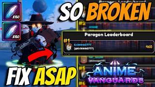 Paragon Is *BROKEN* In Anime Vanguards Update 1.. (MUST FIX)