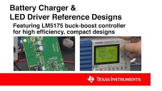 LM5175 Battery Charger and LED Driver reference design lab demo