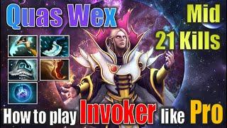 Beyond Exort: Quas Wex Invoker Crushes Mid with 21 Kills! (Dota 2)