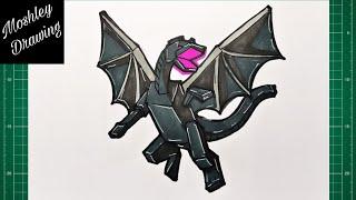 How to Draw Ender Dragon - Minecraft