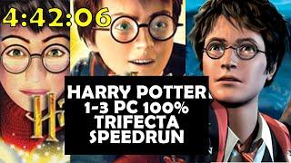 Harry Potter 1-3 PC 100% Speedrun in 4:42:06