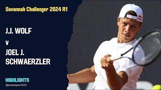 Savannah Challenger 2024 R1: J.J. Wolf [1] vs. Joel J. Schwaerzler Highlights