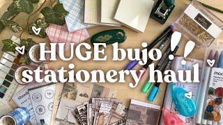 HUGE bullet journal stationery haul  stationery unboxing