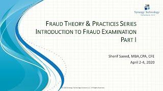 Introduction to Fraud Examination Part 1 of 3