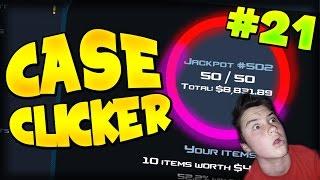 CSGO CASE CLICKER - GOING ALL IN!! + HUGE JACKPOT WIN! (CASE CLICKER) #21