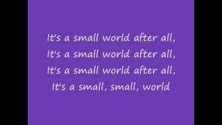 It's A Small World After All Lyrics