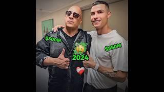 Vin Diesel and Cristiano Ronaldo used to be poor, but now...#footballshorts #football #trending