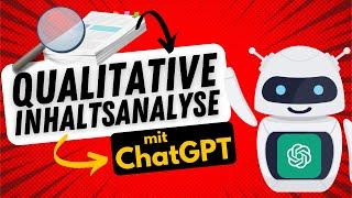 Qualitative Inhaltsanalyse mit ChatGPT (extrem zeitsparend) 