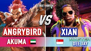 SF6  ANGRYBIRD (Akuma) vs XIAN (Dee Jay)  Street Fighter 6 High Level Gameplay