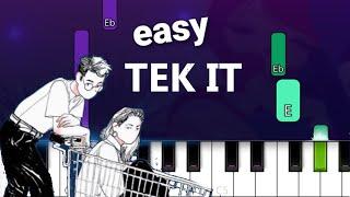 Cafuné - Tek It EASY PIANO TUTORIAL