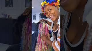 Rainbow  boho braids 