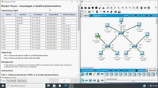 3.2.8 Packet Tracer - Investigate a VLAN Implementation