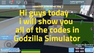 All codes in godzilla simulator!(ROBLOX)