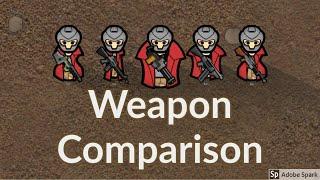 Rimworld : Assault rifle vs Charge rifle vs Minigun vs SMG vs LMG : Tutorial Nugget