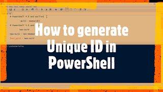 How to generate a GUID in PowerShell