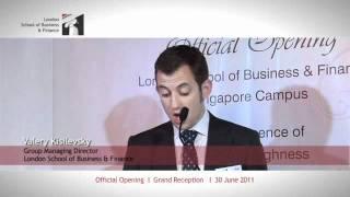 LSBF - Singapore Grand Reception Speech