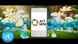 Join the Smurfs and speak up for a better world! | UN ActNow and UNICEF #ActNow