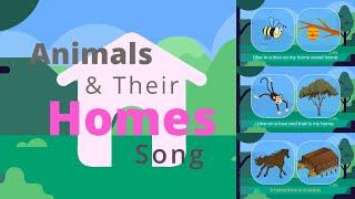 Animals & Their Homes Song | kids songs & nursery rhymes | Pussy Cat | Leaps N Bounds Learning