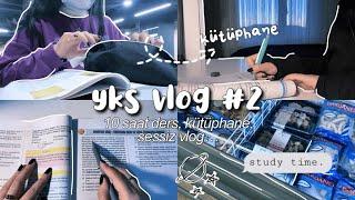 Günde 10 saat çalışmak, kütüphane, sessiz vlog