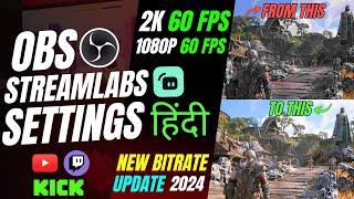 BEST OBS / Streamlabs Settings for 2K and 1080p Youtube Live Streaming 2024 Update | Complete Guide