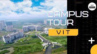 VIT Campus Tour || VIT AP Campus || AB-1, AB-2, Hostel block,SAC, Central Block,Arial View [Outside]