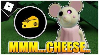 How to get the "MMM...CHEESE..?" BADGE and UNLOCK MOUSY in PIGGY RP: INFECTION! [ROBLOX]