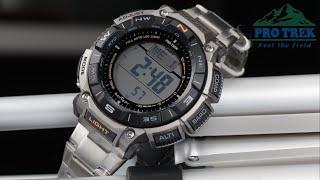 TITANIUM ProTrek! REVIEW AND TUTORIAL! Japanese watch CASIO ProTrek PRG-340 | Style-Time