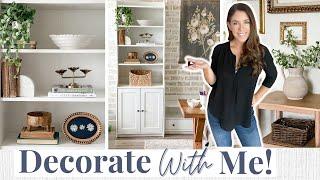 DECORATE WITH ME - STYLING NEW HOME DECOR! | DECORATING TIPS | EASY HOME DECORATING IDEAS