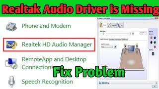 realtek audio driver missing from device manager | Realtek HD Audio Manager Windows 10 not showing