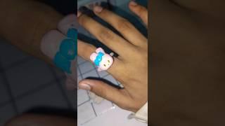 DIY My Melody Ring  Using Clay | Cute Miniature Craft Idea #shorts #shortsfeed #viral