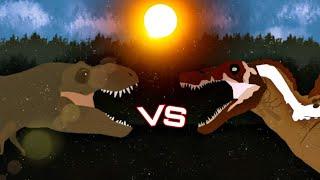 Tyrannosaurus Rex VS Spinosaurus: Rematch (A sticknodes animation.)