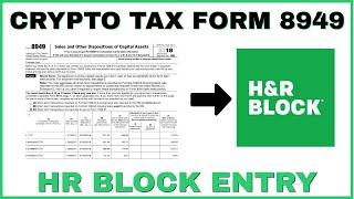 How To Fill Out Crypto Tax Form 8949 in HR Block Tax Software (2021)