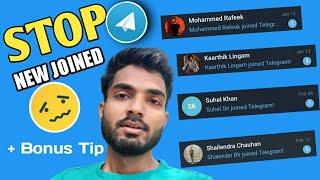 How to Stop Telegram Joined Notification with Bonus Tip | English tutorial