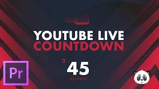 COUNTDOWN IN PREMIERE PRO FOR YOUTUBE LIVE